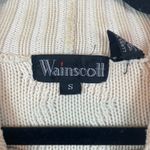 Vintage Wainscott Cream Cable Knit Mock Neck Cotton Sweater Size S Gilmore Girls Photo 4