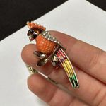 Lot Of 3 Rhinestone Brooch Pins 1 Bird 2 Are Prong Set Photo 8