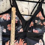 Women's Size XXL Floral Print Swim Dress with Shorts Summer Beach Black Photo 11