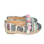 Crown Vintage Kalani Tassel Espadrille Flats Women's Size 6.5 Boho Chic Black Photo 1