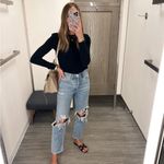 AGOLDE NEW  Women’s 90’s Vagabond Jeans Blue Distressed Size 32 Photo 3