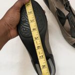 Y2K Quirky Black grey genuine leather ballet flats t Photo 3