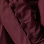 STAUD  Peggy Top Plum Cotton Poplin Peplum Blouse Size Large NWT Photo 10