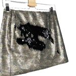 Free People NWT  Skinny Camo Reversible Sequin Lined Mini Skirt Photo 3
