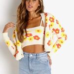 $172 Callahan Meg‎ Cardigan Cream Yellow Size Small Photo 0