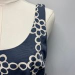 Boden Ava Daisy Chain Dress Women's 6R With belt Summer classic preppy wedding‎ Blue Size 6 Photo 4