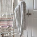 Faherty  Naomi Grey Striped Long Sleeves Button Down Linen Blend Shirt Size Small Photo 3