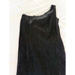 Aidan by Aidan Mattox | One Shoulder Flapper Style Black Dress with Fringe | 4 Photo 2