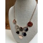 NWT Bay Studio Gold Tone Metal & White Dot Enamel Choker Style Necklace Photo 5