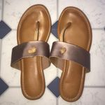 Francesca's  Rose Gold And Tan Sandals Photo 0
