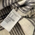 American Eagle  Size M Black Cream Plaid Cotton Flannel Cropped Button Down Shirt Photo 10