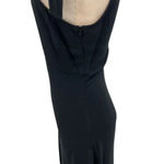 Aritzia Wilfred Tie Shoulder Sleeve Black Midi Dress Sleeveless Slip Size Small Photo 6