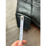 Black cowboy/cowgirl women’s size 7 boots real leather with rubber sole and heel Photo 3