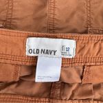 Old Navy Y2K Brown Cargo Mini Micro Shorts Studded Pockets Distressed Raw Hem 12 Photo 3