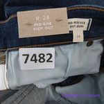 Madewell New!  mid rise Kick Out Crop‎ Jeans colleton wash, size 28 Photo 13