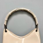 Gucci Vintage Bamboo Shoulder Bag in Grey Patent Leather Photo 1