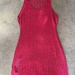 Cupshe  Hot Pink Sleeveless Knit Cover Up Mini Dress Size S Photo 3
