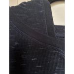 Woman Within  Black Heather Space Dye Waffle Knit Hoodie‎ Size 22 24 1X Photo 6