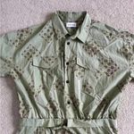 Laurence bras French printed playsuit romper in green paisley print in size 1 Photo 2