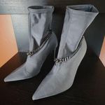 G by Guess GUESS Womens Black Chain Detail Padded Forsta Pointed Toe Stiletto ankle sock Photo 0