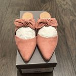 Loft New In Box  Pink Suede Mules Sz 7.5 Photo 1