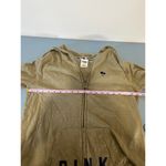 Victoria's Secret Pink green hoodie size M full zip logo and embroidery light Size M Photo 4