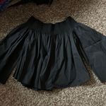 Elizabeth and James Textile  Black off the shoulder Top Medium Photo 4