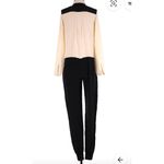 Joseph NWOT  Black &‎ Off White Matt 100% Silk Harem Pants Harlem Jumpsuit Size M Photo 2