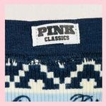 PINK - Victoria's Secret PINK VICTORIA’S SECRET Cotton Dorm Boyshort Blue Fairisle Print Preppy LARGE Photo 5