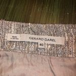 Gerard Darel  Gold and Brown Metallic Boucle Skirt Wool Blend - Size 40 (M or 8) Photo 2