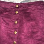 Old Navy  maroon suede-like mini skirt 2 Photo 4