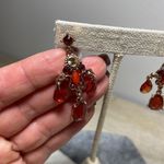 ‎Dangling Costume Jewelry. Gold/Burnt Red Gold Photo 1