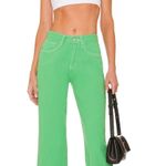 Revolve Bright Green Jeans Photo 3