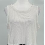 Vera Wang SIMPLY VERA By  Ruffle Bottom Ribbed Top Black White Maxi Dress Size L Photo 13