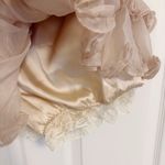 Japanese Kawaii Y2K Dusty Pink Cottage Ballet Ruffle Mini Tier Skirt Skorts Size XS Photo 4