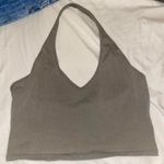 Bozzolo Olive Green Halter Top Photo 0