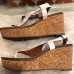 Lucky Brand white studded cork wedge sandals Women’s Size 8 Photo 3