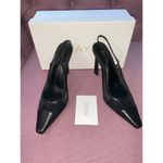 Raye Vaneau Slingback Pointy Pumps in Black 9 with box Womens High Heels Photo 4