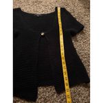Banana Republic Y2k Black Knit Cardigan Womens Sz S 2000s Grunge Short Sleeve Photo 7