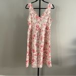 Cynthia Rowley  100% Linen Button Front Floral Dress Size 6 Photo 2