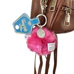 Harry Potter Hogwarts Crest Mini Backpack with Pink Pygmy Puff Keyring Brown Photo 1