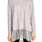 ZARA Women's Lightweight Sweater With Lace Trim Photo 0