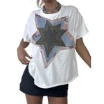 FREE PEOPLE x TRICIA FIX Vintage Star Tee Size M New w/ Tag MSRP $128 SOO White Size M Photo 4