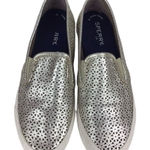 Sperry  Women's Seaside Perforated Leather Sneaker Metallic Memory Foam Sz 7.5M Photo 0