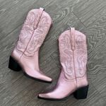 Jeffrey Campbell Dagget Pink Metallic Cowboy Boots Photo 8