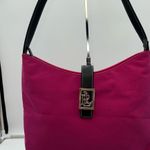 Ralph‎ Lauren Hot Pink Thick Nylon And Leather Shoulder Bag Photo 0