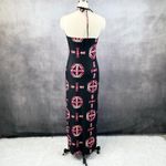 HeartSoul Maxi Dress Womens Medium Aztec Halter Southwest Western‎ Festival Boho Photo 1