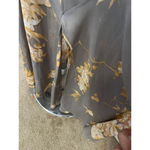 Lulus  feeling freesia grey floral print thigh high slit strappy maxi dress , M Photo 4