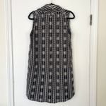 Anthropologie MOTH Wool Blend Open Front Geometric Pattern Vest Women's XS/S Black Size undefined Photo 4