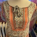 Maurice's Shirt Women Small Blouse Floral Cap Sleeve Lightweight Top Photo 0